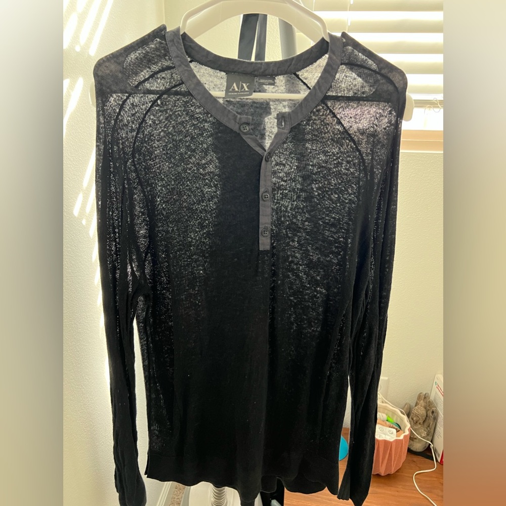 Armani xchange mesh shirt Large